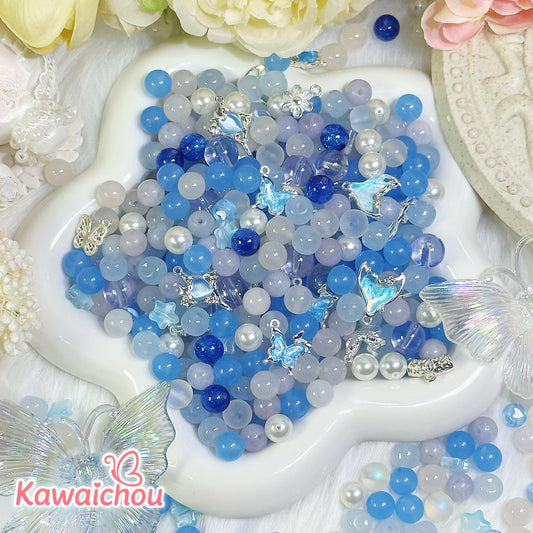 [TZ-13] 海のしらべ・ 8/10mm・🌙限定・玉髄・天然石