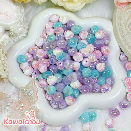 [TZ-17] 猫の足音・12mm・🩵 癒し・高品質レジン