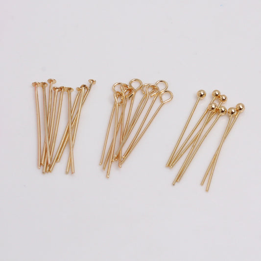 [DJ-6] DIYピン・ 金メッキ&銀メッキ・保色・品質が良い