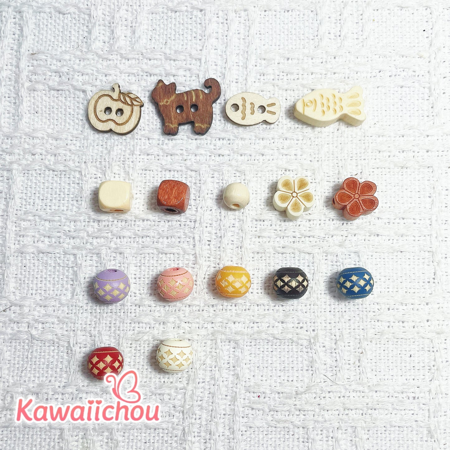 [TZ-110] 童話のかけら・8/10/12/14mm・DIY木製ビーズ